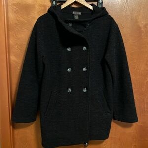 Banana Republic pea coat. Dark grey/black. EUC